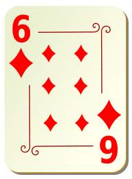 Ornamental deck: 6 of diamonds