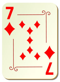 Ornamental deck: 7 of diamonds