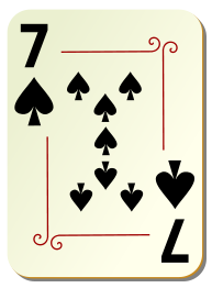 Ornamental deck: 7 of spades