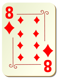 Ornamental deck: 8 of diamonds