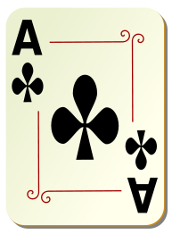 Ornamental deck: Ace of clubs