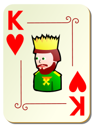 Ornamental deck: King of hearts