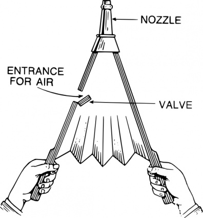 Outline Pump Air Lineart Bellows Fireplace Pressure