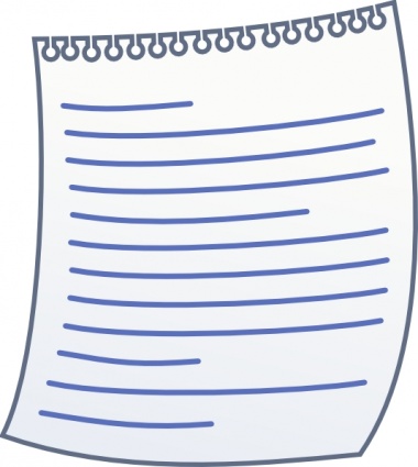 Paper With Writing clip art