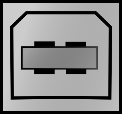 Pc Connectors Usb Printer clip art