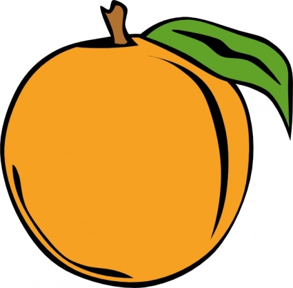 Peach clip art