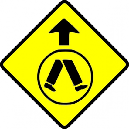 Pedestrians Crossing clip art