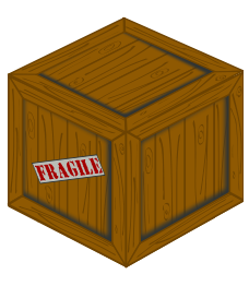 Perspective Wooden Crate