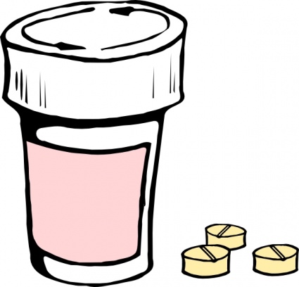 Pills And Bottle clip art