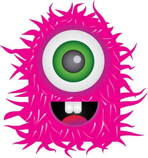 Pink Monster Vector