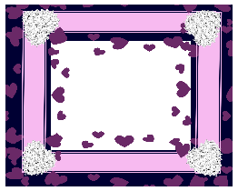 Pink Purple Heart Frame