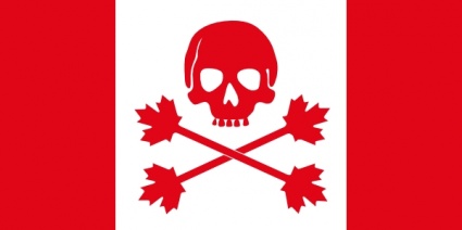 Pirate Flag Of Canada clip art