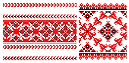 Pixel vector lace material