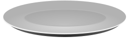 Plain Grey Plate