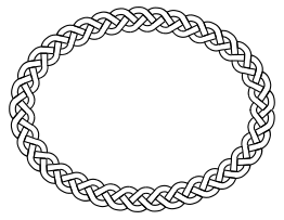 Plait Border Oval