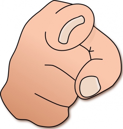 Pointing Finger clip art