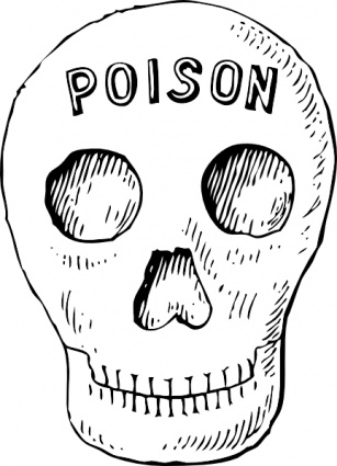 Poison Skull clip art