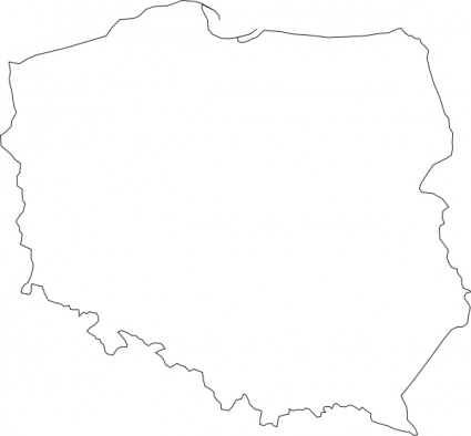 Poland Contour clip art