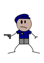 Police Stick Figure