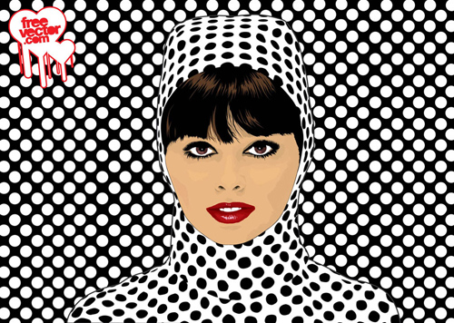 Pop Art Girl Vector