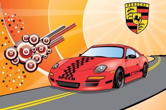 Porsche free vector