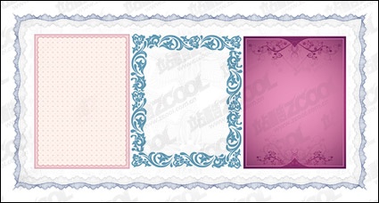 Practical lace border vector material-3
