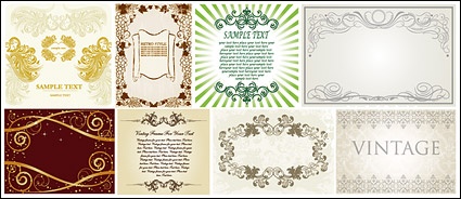 Practical lace pattern vector material