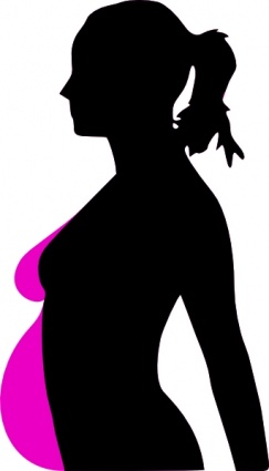 Pregnancy Silhouet clip art