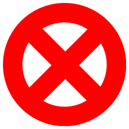 Prohibited Sign - Forbidden Sign - Abort