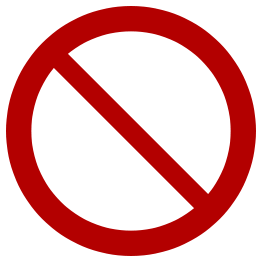 Prohibition Sign