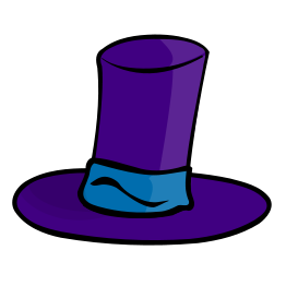 Purple hat