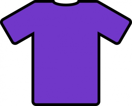 Purple T Shirt clip art