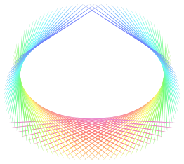 Rainbow abstract element