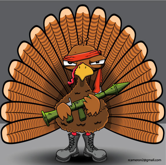 Rambo Turkey Vector