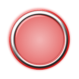 Red Button with Internal Light and Glowing Bezel