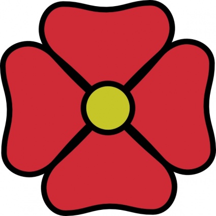 Red Flower clip art