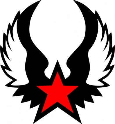 Red Star Five Stars Fly Estrella Wings Winged Estrellas Penta