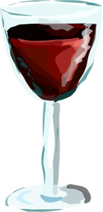 Red Wine Glass clip art