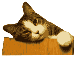 Relaxed cat (bg removed)