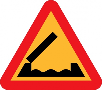 Retractable Bridge Roadsign clip art