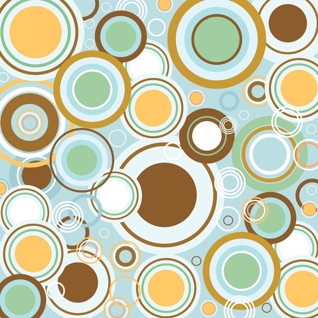 Retro Circles Vector