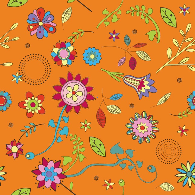 Retro Flower Vector