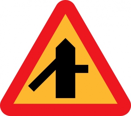 Road Layout Sign clip art