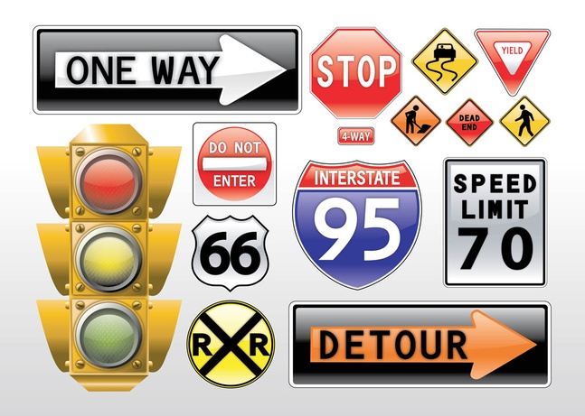 Road Signs Vectors