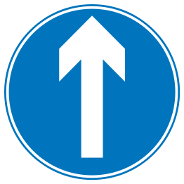 Roadsign Ahead only