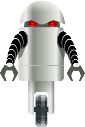 Robot Carrying Things clip art