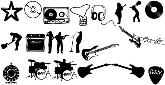 Rock vector set