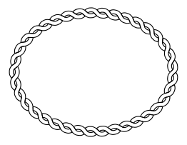 Rope Border Oval