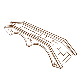 RPG map symbols Stone Bridge (alternate) 2