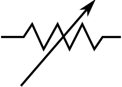 Rsa Iec Variable Resistor Symbol clip art